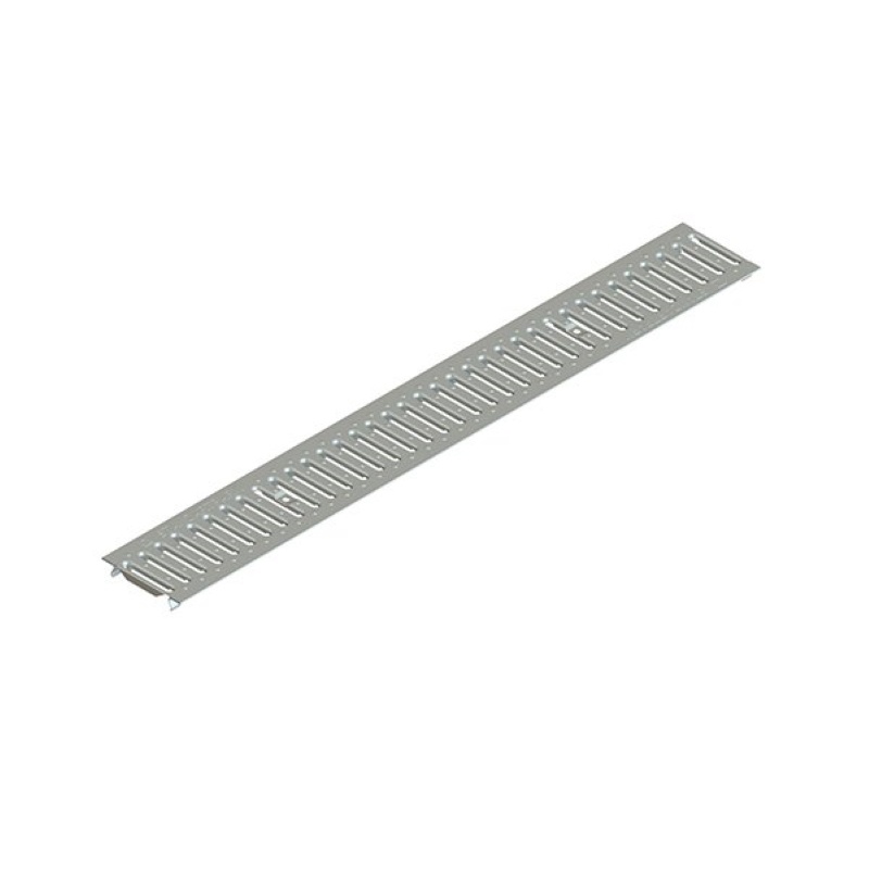 
                            Решетка для лотка Standartpark Basic DN100 1000х136 мм, щелевая оцинк., с возм. крепления, 20101                        